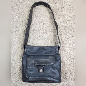 Stone & Co Black Pebble Leather Women's Crossbody Bag Like New!!